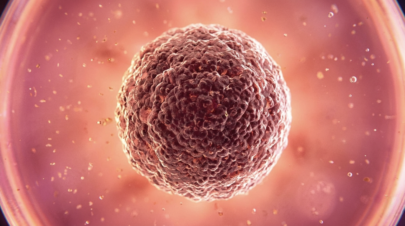 Spheroid suspended in culture medium